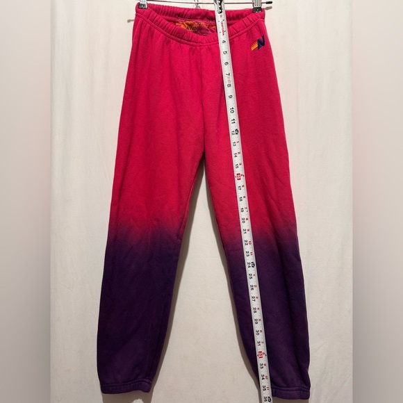 AVIATOR NATION Women  Gradient Sweatpants - Pink and Purple - Picture 3 of 9